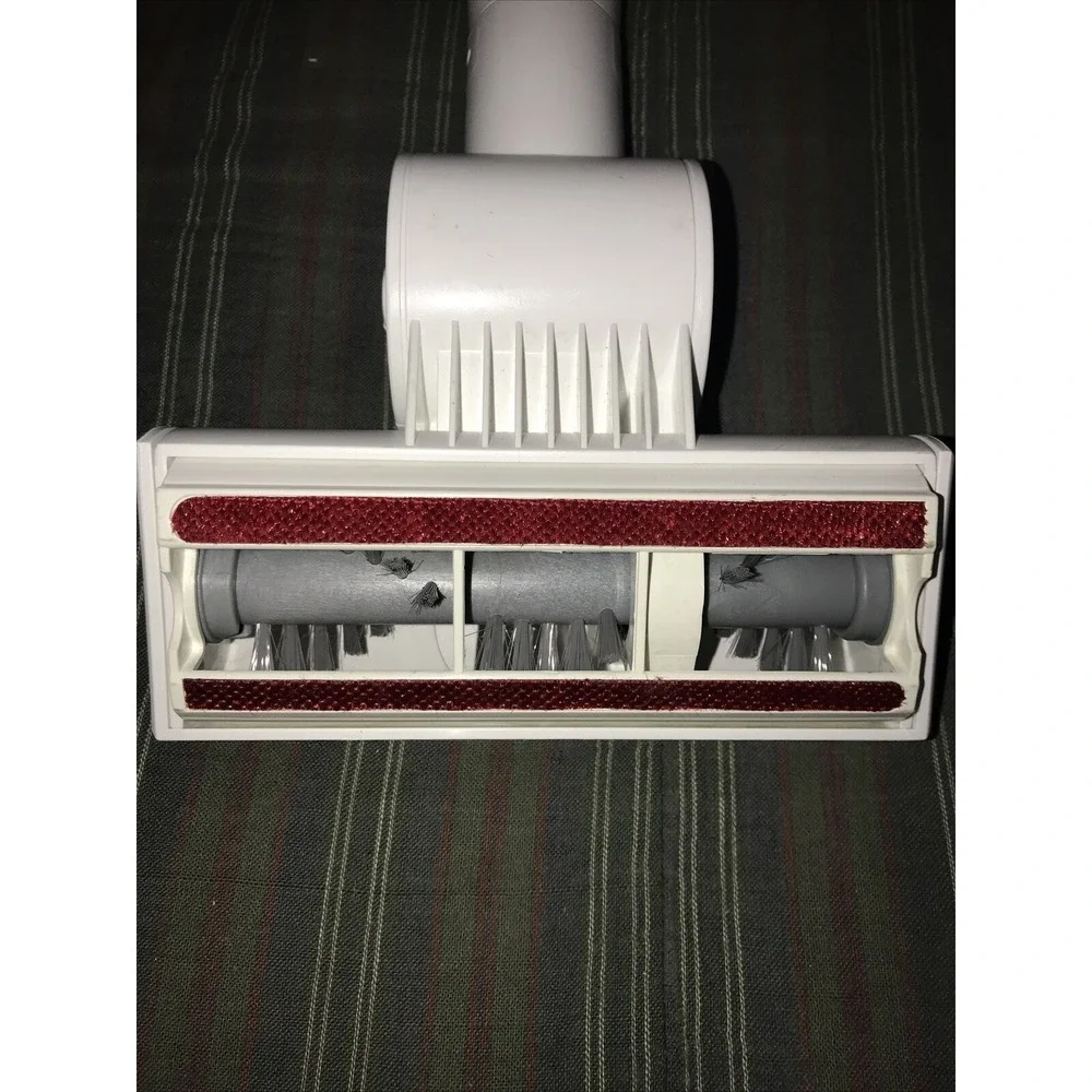 Shark Motorized Brush Head White Maroon Vacuum Attachment Pet Hair Tool